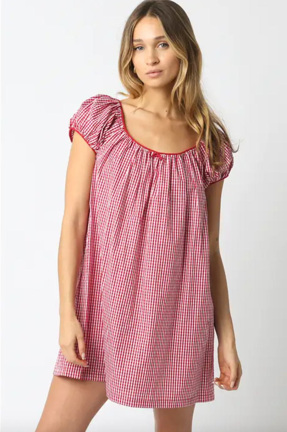 Harper Gingham Mini Dress