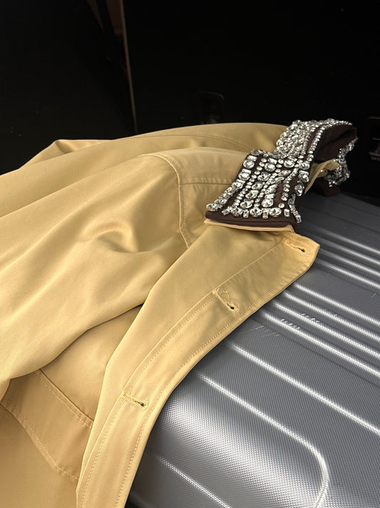 Embellished Collar Barn Jacket