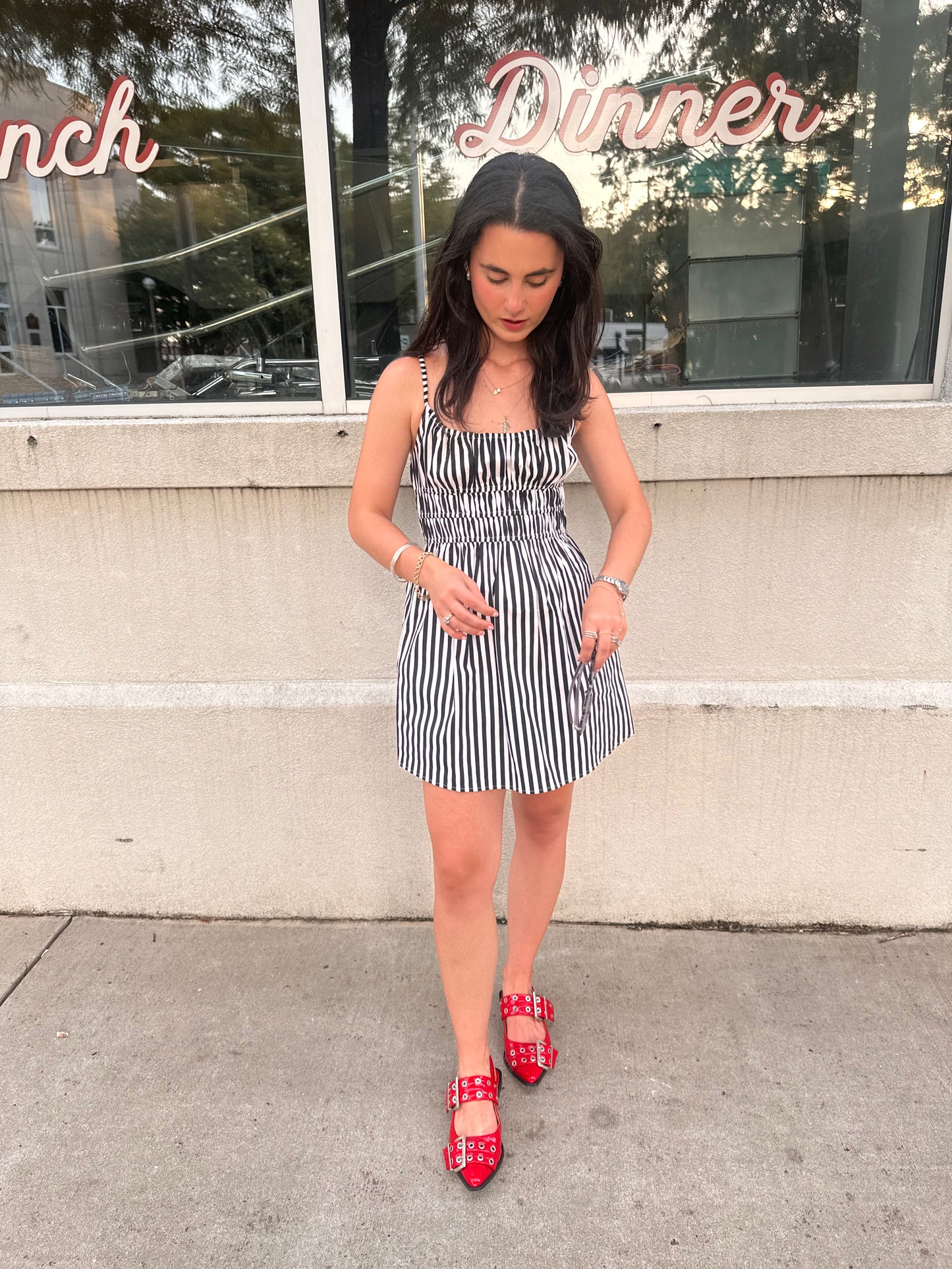 Polina Stripe Mini Dress