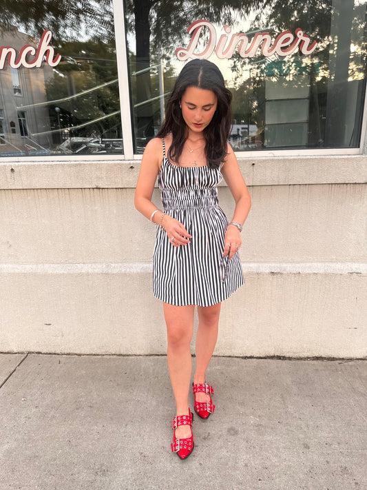 Polina Stripe Mini Dress