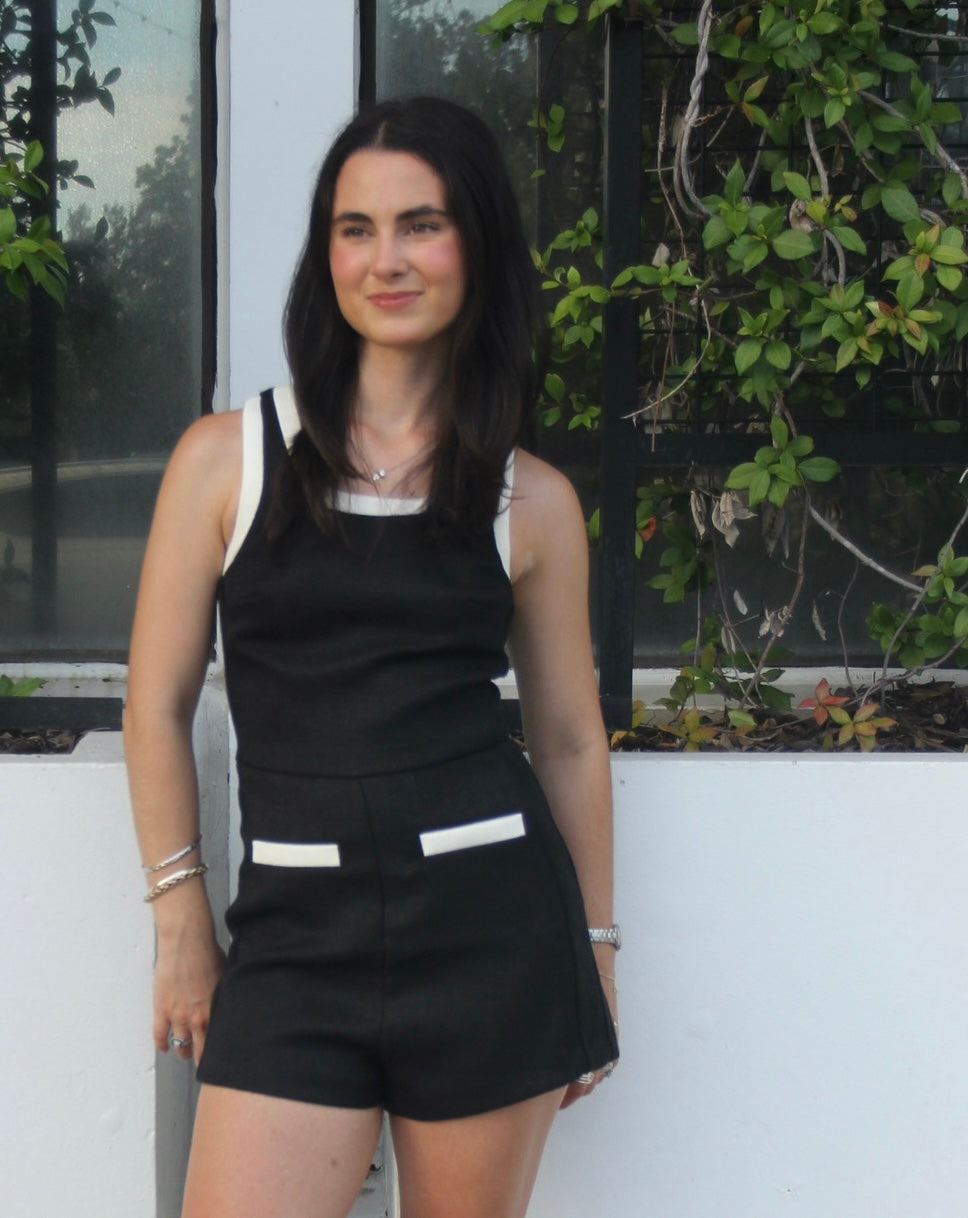 Contrast Romper